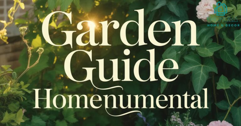 Garden Guide Homenumental: The Complete System to Design, Decorate & Maintain a Garden